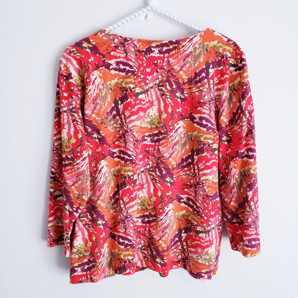 Ruby Rd. | Jeweled Neckline Size Large - Picture 3 of 6